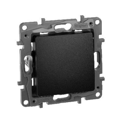 Выключатель одноклавишный, автоматические клеммы 10 AX 250В, антрацит Legrand 672601