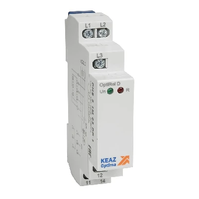 Реле контроля фаз OptiRel D PHS-3-1M-03-PP-1 чередования обрыва фаз трехфазный 1СО КЭАЗ 331988