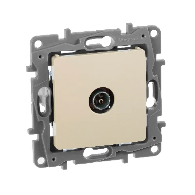 ETIKA Розетка телевизионная TV Звезда слоновая кость Legrand 672351