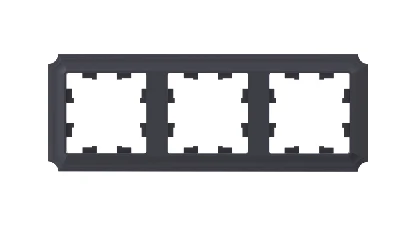 ATLASDESIGN ANTIQUE 3-постовая рамка, универсальная, КАРБОН Systeme Electric ATN101003