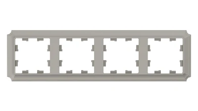 ATLASDESIGN ANTIQUE 4-постовая рамка, универсальная, ШАМПАНЬ Systeme Electric ATN100504