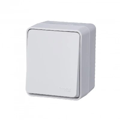 AtlasDesign Profi54 переключатель одноклавишный IP54 10 АХ, БЕЛЫЙ, Россия Systeme Electric ATN540161