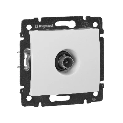 VALENA Розетка телевизионная TV звезда в рамку белая 1.5дБ Legrand 774429