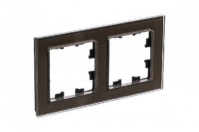 Рамка двухпостовая ATLASDESIGN NATURE, СТЕКЛО МОККО Systeme Electric ATN320602