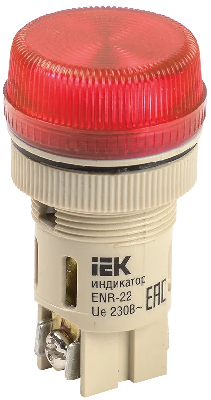 Лампа ENR-22 сигнальная красная с подсветкой неон 240В IEK BLS40-ENR-K04