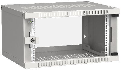 Шкаф LINEA WE 6U 600x450мм дверь стекло серый ITK LWE3-06U64-GF