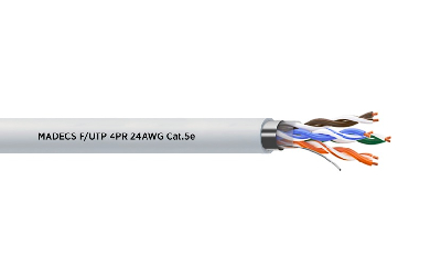 Витая пара F/UTP 4PR 24AWG Cat.5е экранированная(DCM Test Report) ЕКС 700593R