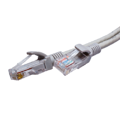 Патч-кордUTP 5e 4x2 26AWG (7x0.16mm) Cu LSZH серый 0,5м SUPRLAN 10-0141