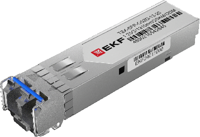 Модуль, оптический трансивер SFP 1,25Гбит двойное одномодовое оптоволокно 1310нм дальность 20км TSX EKF TSX-SFP-GS2D-13-20