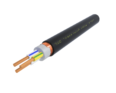 Кабель силовой ВВГЭнг(А)-LS 3х2.5 ок(N.PE)-0.66 Ч. бар АЛЮР 00-00006938