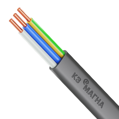 Кабель силовой ВВГ-П нг (А) LS 3х10-ок-06ТРТС однопроволочный МАГНА УТ000026413