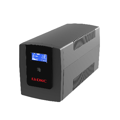 Источник бесперебойного питания line-interactive, Info LCD 1200 ВА/720 Вт, 1/1, 4xIEC C13, USB + RJ45, LCD, 2x7Aч DKC INFOLCD1200I