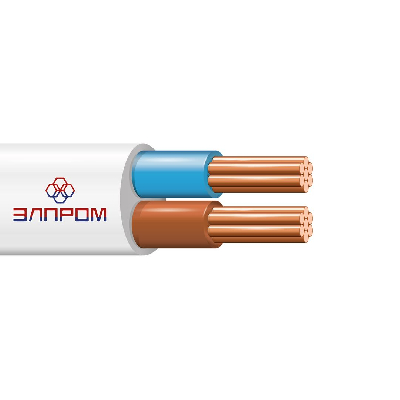 Провод ПВС нг(А)LS 2х0.75 белый(100м) ТРТС Элпром БП-00012846