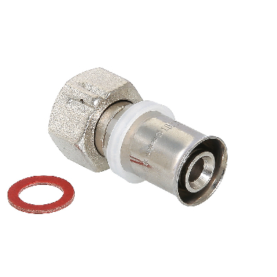 Соединитель пресс 16х1/2' с накидной гайкой VALTEC VTm.222.N.001604 IV2221604