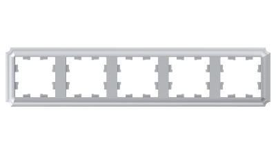 ATLASDESIGN ANTIQUE 5-постовая рамка, универсальная, АЛЮМИНИЙ Systeme Electric ATN100305