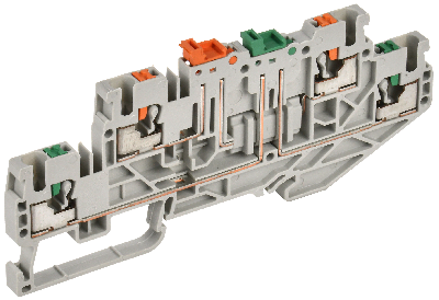 Колодка клеммная CP-ML 2 ур. нож. разм. 2,5мм2 серая IEK YCT23-04-2-K03-002