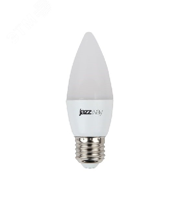 Лампа светодиодная LED 7Вт E27 530Лм 230V/50Hz теплый матовая свеча SP JazzWay 1027825-2