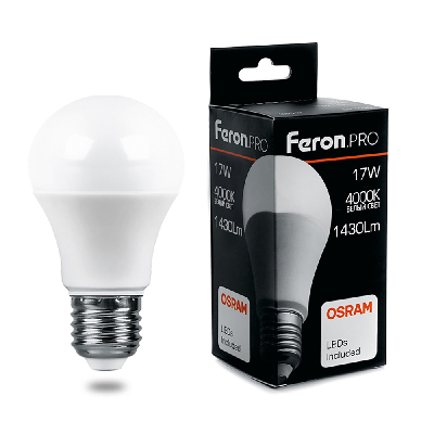 Лампа светодиодная LED 17вт Е27 белый Feron.PRO FERON LB-1017 38039