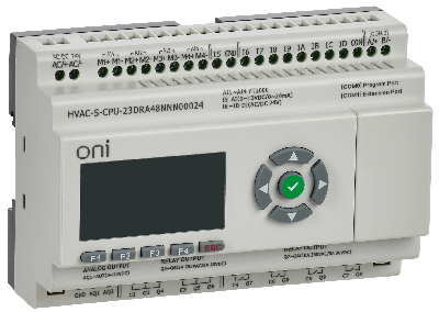 Контроллер ПЛК HVAC S ЦПУ 8DI 8DO 1AI 4PT 2AO LED дисплей RS485 24В DC Расширяемая версия ONI HVAC-S-CPU23DRA48NNN00024