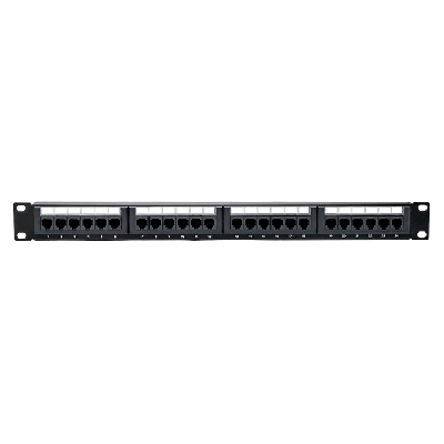 Патч-панель TERACOM PRO 19'' Cat.5E 1U неэкранированная UTP 24 порта RJ-45 Dual IDC EKF TRP-PPNL-5EUTP-1U24