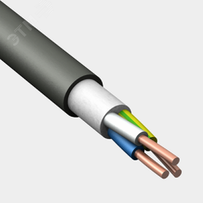 Кабель силовой ВВГнг(А)-LSLTx 3х6 (N. PE) - 0.66 Конкорд 6411