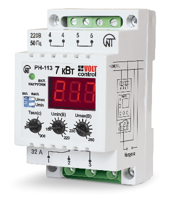 Реле напряжения РН-113 32А Новатек-Электро 3425600113
