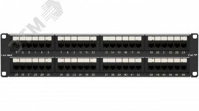 Патч-панель 192UCAT5E 48 портов RJ45 неэкранированная DKC RN5PPU242