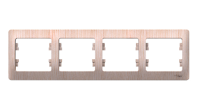 GLOSSA 4-постовая рамка, горизонтальная, сосна Systeme Electric GSL001504