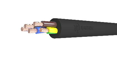 Кабель силовой КГТП-ХЛ 5х6(N.PE) 220/380-3 ТРТС Цветлит КЗ 00-00143156