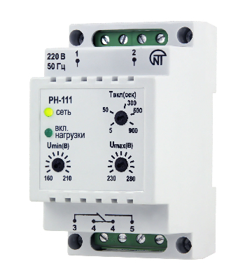 Реле напряжения РН-111 16А Новатек-Электро 3425600111