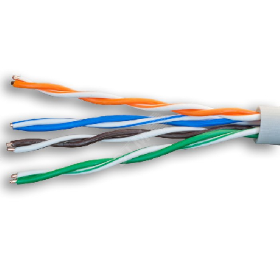 Витая пара UTP 4 пары AWG 24 Cat.5e внутренняя LSZH нг(А)-HF Cu Standard (UTP 4x2x0,48 In/Cu LSZH) SUPRLAN 01-0320