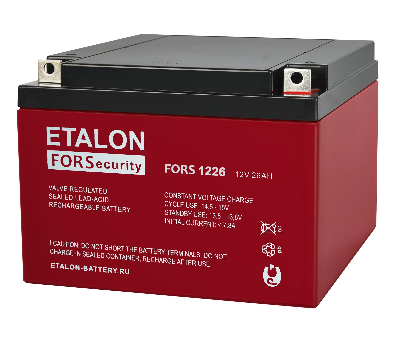 Аккумулятор FORS 12В 26Ач ETALON BATTERY FORS 1226 200-12/26S