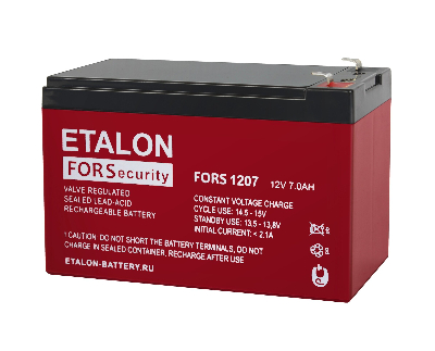 Аккумулятор 12В 7Ач ETALON BATTERY FORS 1207 200-12/007S