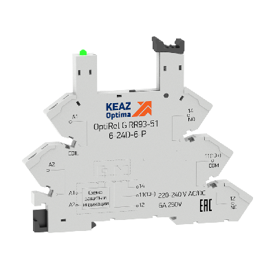 Розетка для реле OptiRel G RR93-01-12-24U-6-V КЭАЗ 281155