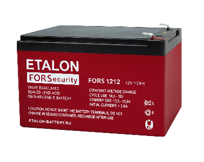 Аккумулятор 12В 12Ач ETALON BATTERY FORS 1212 200-12/12S