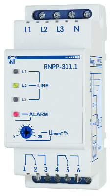 Реле напряжения трехфазное РНПП-311.1 Новатек-Электро 3425601311.1