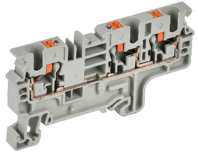 Колодка клеммная CP-MC 3 вывода 4мм2 серая IEK YCT22-00-3-K03-004