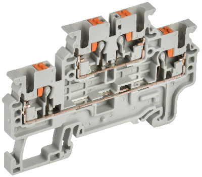 Колодка клеммная CP-ML 2 ур. 2,5мм2 серая IEK YCT23-00-2-K03-002