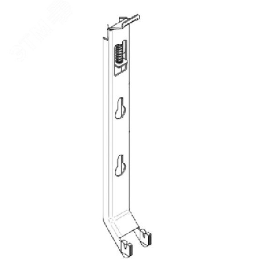 Кронштейн настенный тип К15.4 (300) с пластиковой вставкой (аналог BMS plus-FMS BH300)