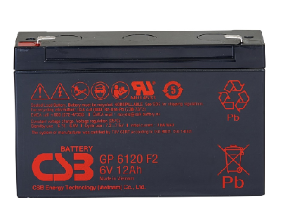 Аккумулятор GP 6В 12Ач CSB CSB GP6120 Аккумулятор GP6120