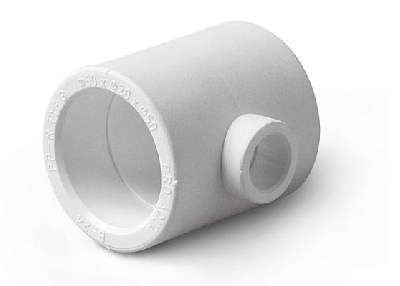 Тройник переходной 50 х 25 х 50 полипропиленовый PPR белый PRO AQUA PA14550P