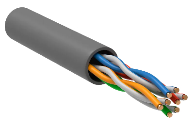 Витая пара U/UTP 5E 4х2х24AWG PVC серый (305м РФ/Т