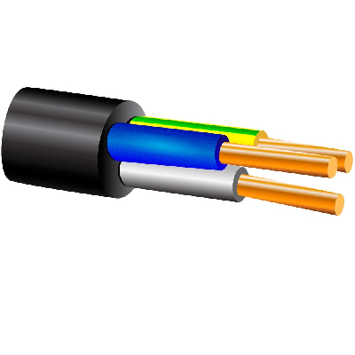 Кабель силовой ВВГнг(А) 3х1.5ок (N, PE) - 0.66 ТРТС однопроволочный КАБЕЛЬМАШ 501154