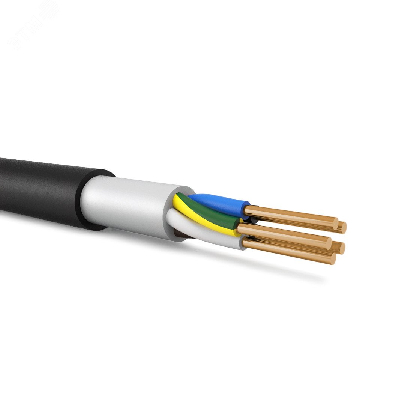 Кабель силовой ВВГнг(А)-LS 5х4ок(N, PE)-0.66 однопроволочный Энергокабель ЭИЗМ1001180