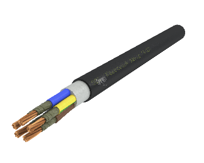 Кабель силовой ВВГнг(А)-FRLS 5х50 (N.PE)-0.66     черный многопроволочный (барабан) АЛЮР 00-00004614