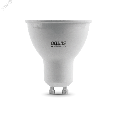 Лампа светодиодная LED 7 Вт 530 лм 3000К AC180-240В GU10 софит MR16 теплая  Elementary Gauss GAUSS 13617