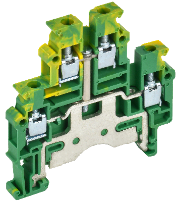 Колодка клеммная CTS-ML-PEN земля 2 ур. 4мм2 IEK YCT13-03-2-K52-004