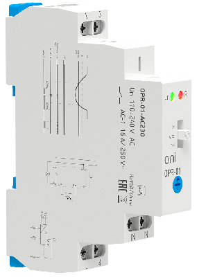 Фотореле OPR-01 1 конт. 230В АС с вынос.дат. ONI OPR-01-AC230