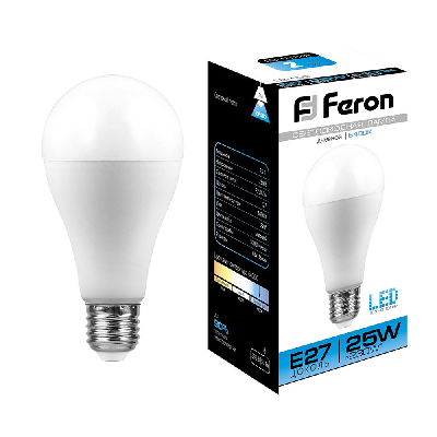 Лампа светодиодная LED 25вт Е27 дневной FERON LB-100 25792