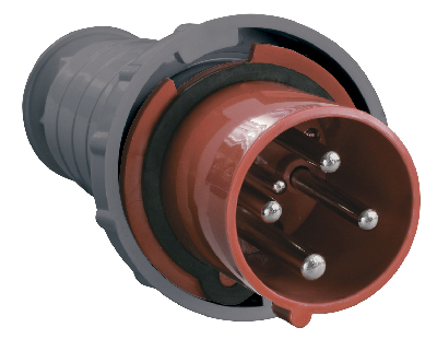 Вилка кабельная 63А 3Р+E IР54 переносная 380В 034 IEK PSR02-063-4